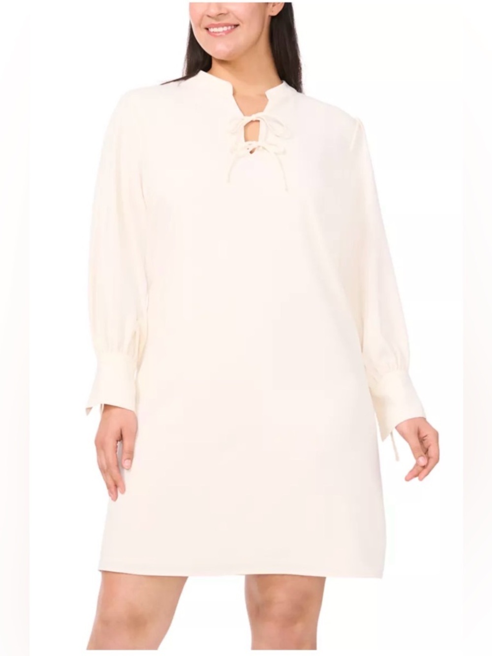 Cece xxl cream dress minimalist NWT woman plus size